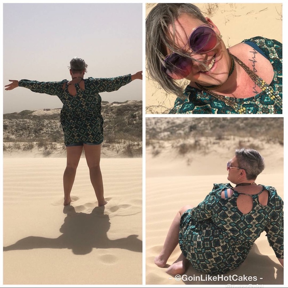 Velzera Woven Teal Boho Dress